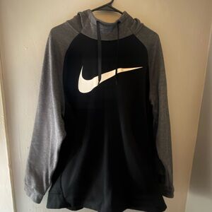 Nike Men's Black and Gray Hoodie